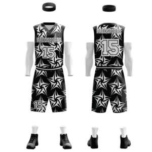 Uniforme de baloncesto de poliéster 100% profesional más vendido, ropa deportiva BSCI de alta calidad con logotipo impreso por sublimación - Product Image 6