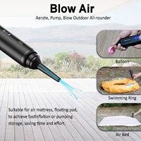 Aspirateur de voiture portable 3 en 1 avec souffleur, pompe à air, aspiration puissante, aspirateur à main sans fil