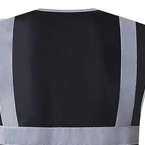 Chaleco industrial reflectante fluorescente de alta visibilidad personalizable para hombre, ropa de trabajo de invierno con bolsillo de seguridad, chaleco para exteriores - Product Image 2