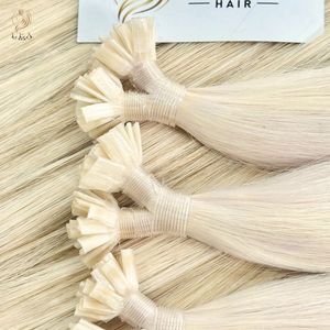 Extensions de cheveux vierges à 100% en kératine vietnamienne en gros, cheveux humains bruts non traités, pointes plates, styles ondulés profonds - Product Image 1