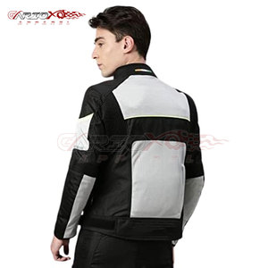 Veste d'équitation en Cordura avec doublure intérieure douce et coque en polyester pour hommes Veste de moto robuste pour motards - Product Image 2