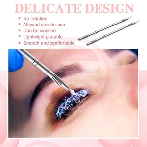 Outil de levage de cils en acier inoxydable, outil séparateur de cils réutilisable et portable, 1 pièce - Product Image 6