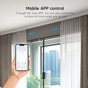 Fabrication Tuya Zigbee (Google Alexa, <span class=keywords><strong>Echo</strong></span>, Alice) Rail <span class=keywords><strong>de</strong></span> rideaux motorisé intelligent <span class=keywords><strong>de</strong></span> 6m à 7.1m - Product Image 3