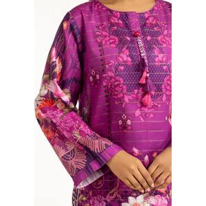 Ensemble de costume d'hiver pour femmes IUSTKSD-1277, imprimé Khaddar, 3 pièces, 100% coton - Product Image 1