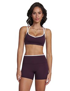 New Arrival Active Wear <b>Women's</b> Athletic <b>Shorts</b> Bra Set Lightweight Soft Spandex Fabric Fitness Sports Yoga Set For <b>Women</b> - Product Image 6