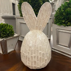 Regalo de vacaciones Decoración festiva Pascua Madre de perla Conejito Ornamento Decoración de Pascua Vacaciones Hecho en Vietnam - Product Image 2