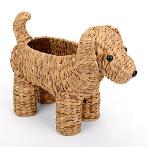 Panier à lapin fait main en jacinthe d'eau, paniers de rangement, prix de gros, décoration de chambre d'enfant - Product Image 3