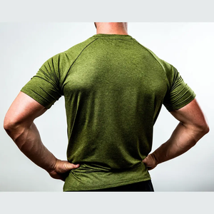 Camiseta con logotipo personalizado para hombre, Camiseta con estampado de culturismo para gimnasio, ropa deportiva superior para gimnasio, compresión, algodón, poliéster y Spandex, camiseta Shi - Product Image 6