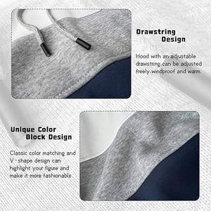 สเวตเชิ้ตมีฮู้ดสำหรับผู้ชายเสื้อสเวตเตอร์แบบสวมหัวมีฮู้ดลำลองแขนยาวมีกระเป๋า - Product Image 3