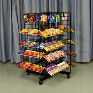 Exhibidor Metálico de Alta Calidad Personalizado para una Base Estable y Soporte Fuerte, Estilo Antiguo, Independiente, Fácil de Ensamblar para Centros Comerciales - Product Image 1