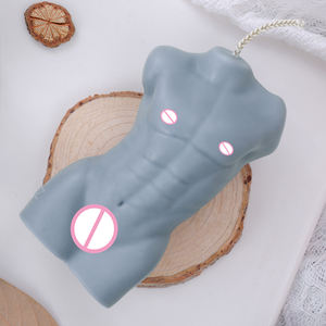 Vela en forma de cuerpo masculino, velas de cera románticas, velas de bajo calor para accesorios de equipo de Bondage, aceite de masaje corporal para juegos de parejas BDSM - Product Image 2