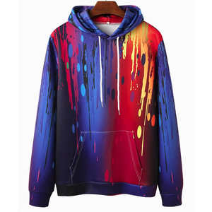 Sweat à capuche personnalisé pour homme, sublimation, séchage rapide, respirant, vêtements de sport, tissu 100% polyester, OEM ODM, usine, vente en gros - Product Image 1
