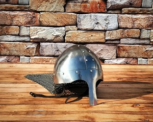 หมวกกันน็อคนักรบไนท์หมวกกันน็อกโซ่เหล็กหมวกเกราะแท้-ดีที่สุดสำหรับมีดขอบของขวัญ - Product Image 5