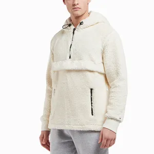 Оптовая продажа, Толстый Пуловер на заказ, Пушистый шерстяной толстовка с капюшоном для мужчин, индивидуальный логотип