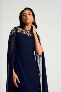 Floral Pattern Bodycon A-Line Evening <b>Dress</b> with Sequin Embroidery Anti-Static <b>Tulle</b> Material for <b>Prom</b> & Evening Parties - Product Image 6