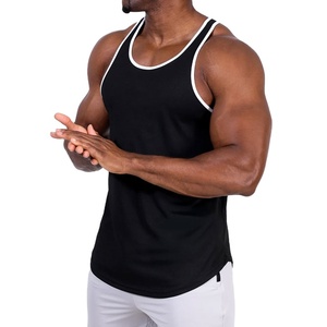 Camiseta Deportiva de Yoga de Diseño Resistente, 100% Algodón, 180 g/m², Precio Bajo, Logotipo Personalizado, Chaleco Deportivo Liso, OEM - Product Image 2