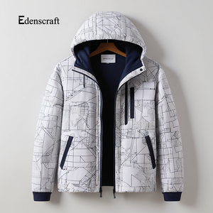 Veste à capuche pour homme 100% coton Chaude Légère Respirante Coupe décontractée Durable Confortable Hiver Extérieur Écologique - Product Image 1