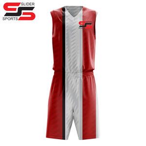 เครื่องแบบบาสเกตบอลโพลีเอสเตอร์100% เครื่องแบบบาสเก็ตบอลเครื่องแบบบาสเก็ตบอลดีไซน์ใหม่สั่งทำ - Product Image 1