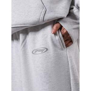 Pantalones Deportivos de Algodón 100% Arctic White, Pantalones Utilitarios con Logotipo Personalizable, Felpa Francesa Plegada, Talla 6XL, Color Lavado - Product Image 3