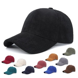 Nueva gorra de béisbol de pana Coreana de otoño e invierno para mujer Soft Top Outdoor Snapback Cap - Product Image 6