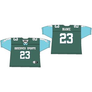 Camiseta de fútbol americano de alta calidad personalizada al por mayor para hombres y mujeres ropa de entrenamiento transpirable de manga corta venta directa de fábrica - Product Image 1