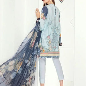 Vestido de lino de Invierno para mujer, traje de fiesta de verano con ropa India pakistaní Shalwar Kameez - Product Image 2