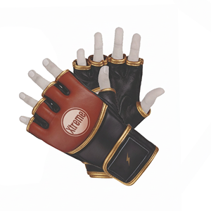 ถุงมือ MMA แบบครึ่งนิ้ว Xtreme Boxing สำหรับผู้ใหญ่ ระดับมืออาชีพ หนัง PU ทนทาน กันลื่น ปิดด้วยแถบตีนตุ๊กแก ระบายอากาศได้ดี พร้อมโลโก้สั่งทำพิเศษ - Product Image 1