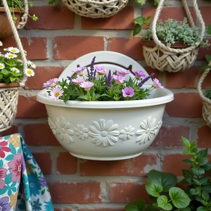 Economical Home Decor Accessory Well-Designed Half Round Wall Mounted Flower <b>Pot</b> for Anniversary Occasions - Product Image 5