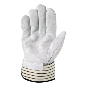 Gants de travail en cuir de vachette de qualité robuste Gants de gréeur de construction de protection des mains de sécurité industrielle - Product Image 5