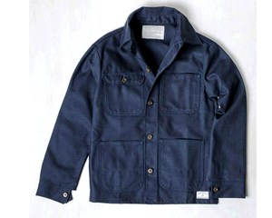 Haute qualité 100% coton sergé hommes surchemise veste Logo personnalisé broderie manches longues léger OEM Logo personnalisé saison d'hiver - Product Image 5