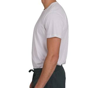 Bangladesh Overruns Supplier Short Sleeve Crew Neck <b>T</b>-<b>shirts</b> Cotton Blend Plain <b>White</b> Man Tshirt Kint <b>T</b> <b>Shirt</b> for Men Clothing - Product Image 3