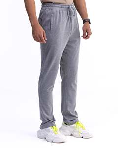 Pantalones Deportivos Grises de Alta Calidad para Hombre, Corte Ajustado, Secado Rápido, Lavados, Transpirables, con Cintura Elástica y Bolsillos Laterales, Ropa Casual - Product Image 6