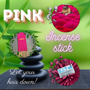 Varillas de incienso rosa de 12 pulgadas: aroma natural, poco humo, ideal para el hogar y la meditación - Product Image 1