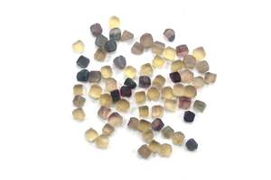 Hermosas piedras preciosas de cristal de fluorita sueltas coloridas 50 piezas 6-8 MM joyería en bruto de fluorita genuina sin tratar Natural - Product Image 3