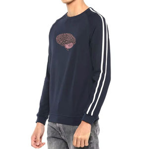 Vente en gros de sweat-shirt ras du cou en éponge vierge pour hommes sweat-shirt personnalisé en coton avec impression personnalisée sweats pour hommes - Product Image 3