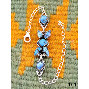 Southwest Handmade Golden Hills Turquoise & Sterling <b>Silver</b> <b>Cuff</b> <b>Bracelet</b> Fashionable Accessory - Product Image 3