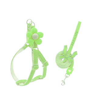 Pettorina di Lusso con Motivo Floreale per Gatti e Cani di Piccola Taglia, in Nylon Traspirante, Antifuga, con Fibbie in Acciaio Inossidabile - Product Image 5