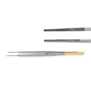 Potts-Smith Forceps - Straight 1,4mm con puntas de inserción TC, mango plano, acero inoxidable, 6,25 ''(16cm) Fórceps de vendaje - Product Image 4