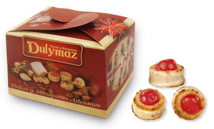 Spain-Made <b>Sweety</b> Healthy Daily Snacks Marzipan Candied Cherry Almond with Solid Chocolate Premium Case 300g Good for Health - Product Image 4