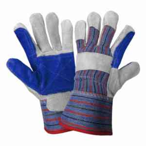 Guantes de trabajo de cuero de seguridad Entrega rápida para material de cuero de algodón Alta visibilidad Última llegada Guantes de trabajo de cuero - Product Image 4