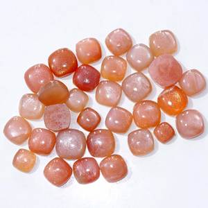 พลอยอัญมณีทรงหลังเบี้ยแบบซันสโตนอัญมณีควอตซ์ที่สวยงามสำหรับทำเครื่องประดับอัญมณีหลวมสวยงามและเป็นธรรมชาติ - Product Image 3