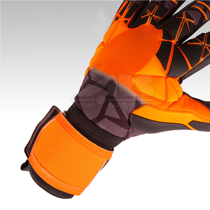 High Quality Professional <b>Leather</b> <b>Football</b> Gloves for Goalkeepers Breathable Protective Fingers - Product Image 2