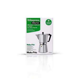 Cafetera italiana Italexpress Moka Pot de 6 tazas, de aluminio, para usar en la estufa. - Product Image 2