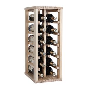 Portabottiglie da Scaffale WELL HOME per 12 Bottiglie, Finitura Non Verniciata, Accessorio Elegante e Resistente per Bar Domestico - Product Image 4