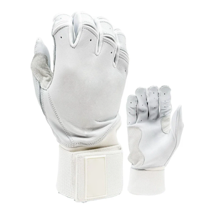 Gants de frappe de baseball en cuir véritable de qualité supérieure Gants de frappe à longue manchette Gants de baseball confortables et durables - Product Image 4