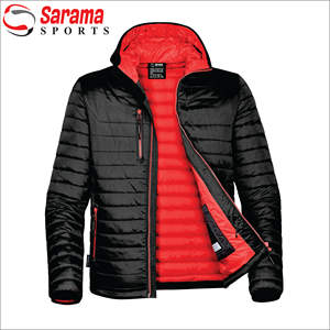 Abrigo acolchado de invierno OEM de alta calidad para hombre, chaqueta de burbuja de talla grande personalizada con capucha, tela de cuero impermeable, patrón de estampado cálido - Product Image 1