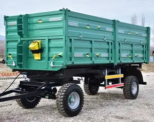 Best Supply For Agricultural Tractor Hydraulic Tipping Trailer 20 Ton Farm Dump Trailer Tractor Tipping Trailers For Tractors