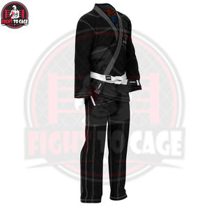 Kimono de Jiu Jitsu Brasileño Duradero, con Costuras Reforzadas, Elástico, Transpirable, Ligero, Unisex, de Poliéster y Algodón, para Artes Marciales - Product Image 3