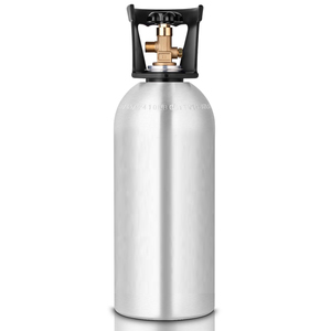 Cilindro de Aluminio de 10 lb (6.9 kg) para CO2, Válvula CGA320, Sistema de Dispensación de Bebidas, Botella de Gas Recargable para Kegerator - Product Image 1