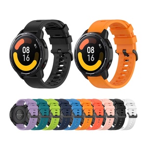 Correa de Repuesto Somiis para <span class=keywords><strong>MI</strong></span> Watch <span class=keywords><strong>S1</strong></span> Active, Banda de Color Naranja y Blanca, Accesorios para Reloj Inteligente - Product Image 2
